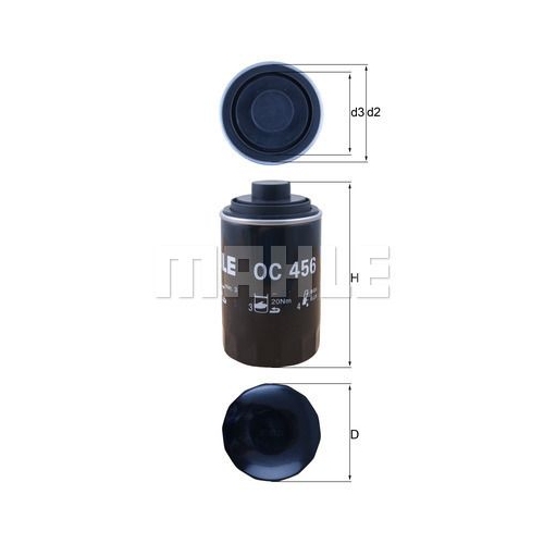 &Ouml;lfilter KNECHT OC 456 f&uuml;r VAG