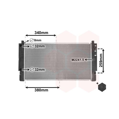 K&uuml;hler, Motork&uuml;hlung VAN WEZEL 58002149 *** IR PLUS *** f&uuml;r VW