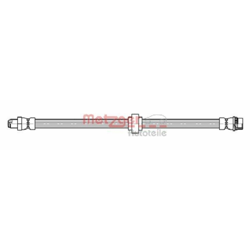 Bremsschlauch METZGER 4112149 f&uuml;r RENAULT, vorne links, vorne rechts