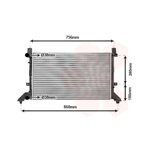 K&uuml;hler, Motork&uuml;hlung VAN WEZEL 58002155 f&uuml;r VW
