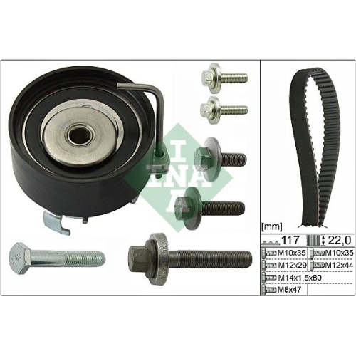 Zahnriemensatz INA 530 0495 10 f&uuml;r FORD MAZDA VOLVO FORD (CHANGAN)