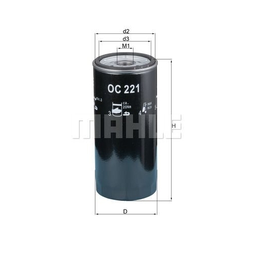 &Ouml;lfilter KNECHT OC 221 f&uuml;r VAG