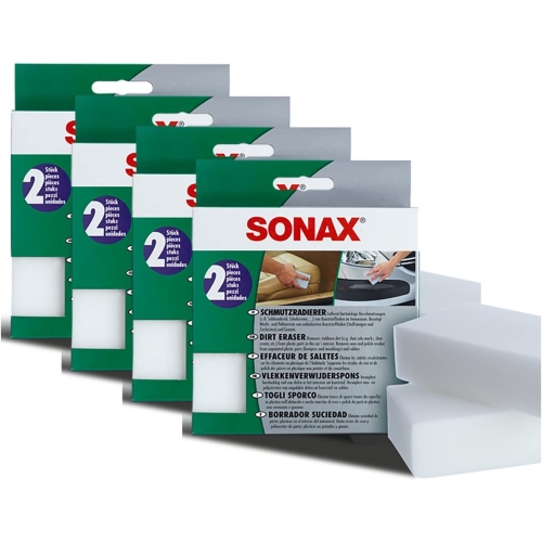 SONAX 4061659064832 04160000 Schmutzradierer Schuhcreme Wachs Politur Entferner 4x