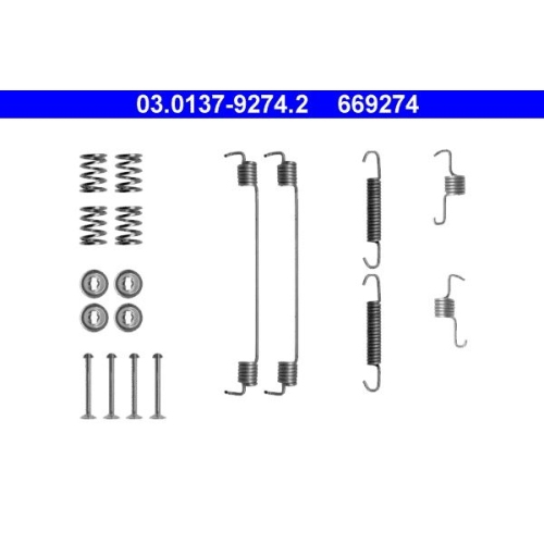 Zubeh&ouml;rsatz, Bremsbacken ATE 03.0137-9274.2 f&uuml;r FIAT NISSAN RENAULT DACIA