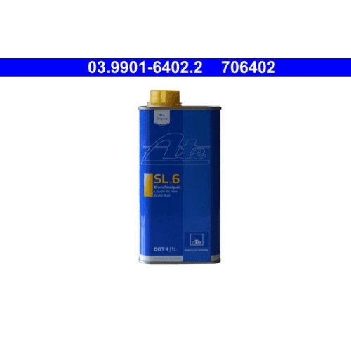 ATE Bremsfl&uuml;ssigkeit SL.6 SL6 DOT 4 1L Original Brake Fluid 03.9901-6402.2