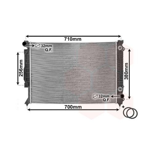 K&uuml;hler, Motork&uuml;hlung VAN WEZEL 03002157 *** IR PLUS *** f&uuml;r AUDI