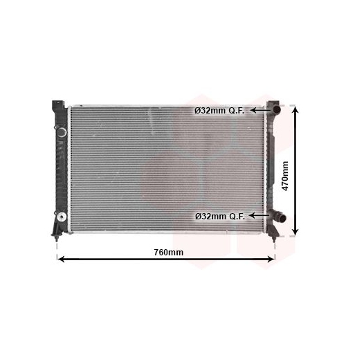 K&uuml;hler, Motork&uuml;hlung VAN WEZEL 03002158 f&uuml;r AUDI
