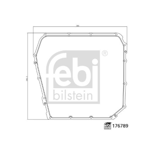 Dichtung, &Ouml;lwanne-Automatikgetriebe FEBI BILSTEIN 176789 f&uuml;r AUDI