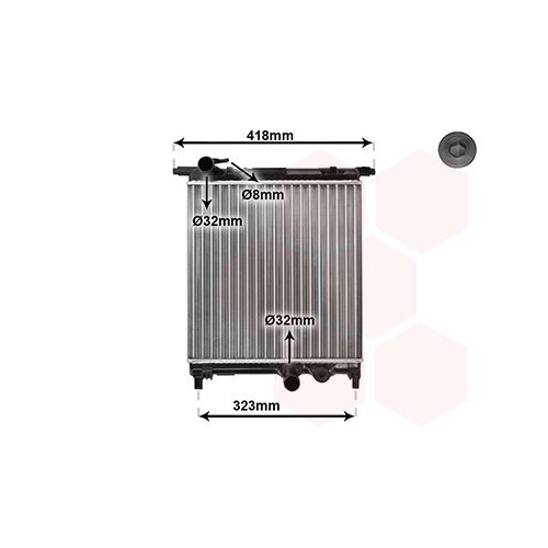 K&uuml;hler, Motork&uuml;hlung VAN WEZEL 58002325 *** IR PLUS *** f&uuml;r VW VAG