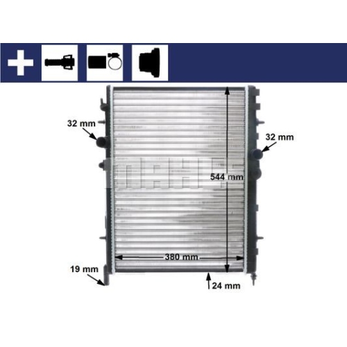 K&uuml;hler, Motork&uuml;hlung MAHLE CR 515 000S f&uuml;r CITRO&Euml;N PEUGEOT