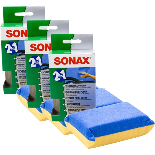 SONAX 4061659065150 04171000 Scheiben Schwamm 3x1 St&uuml;ck