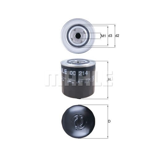 &Ouml;lfilter KNECHT OC 214 f&uuml;r FORD VOLVO VAG