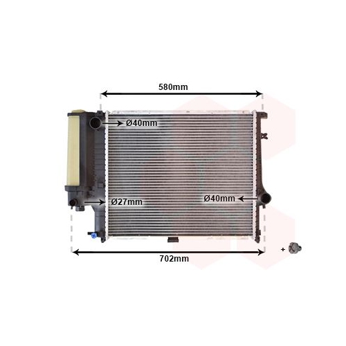 K&uuml;hler, Motork&uuml;hlung VAN WEZEL 06002121 *** IR PLUS *** f&uuml;r BMW