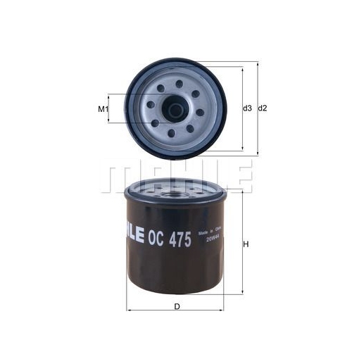 &Ouml;lfilter KNECHT OC 475 f&uuml;r NISSAN RENAULT PROTON
