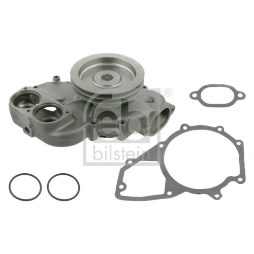 Febi Bilstein 27187 Wasserpumpe mit Riemenscheibe und Dichtungen , 1 St&uuml;ck