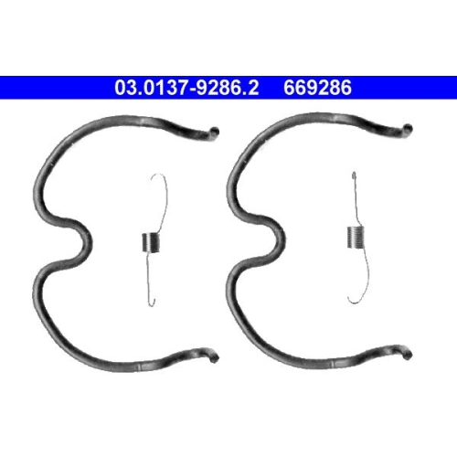 Zubeh&ouml;rsatz, Bremsbacken ATE 03.0137-9286.2 f&uuml;r OPEL, Hinterachse
