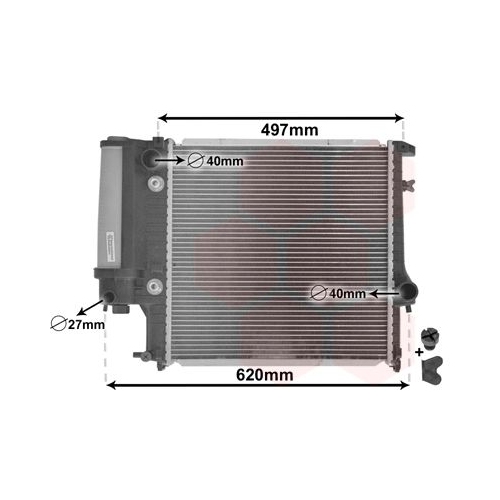 K&uuml;hler, Motork&uuml;hlung VAN WEZEL 06002125 *** IR PLUS *** f&uuml;r BMW