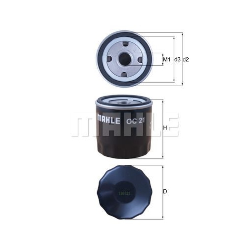 &Ouml;lfilter KNECHT OC 21 f&uuml;r BEDFORD FENWICK GMC INNOCENTI OPEL PEUGEOT ROVER DEUTZ