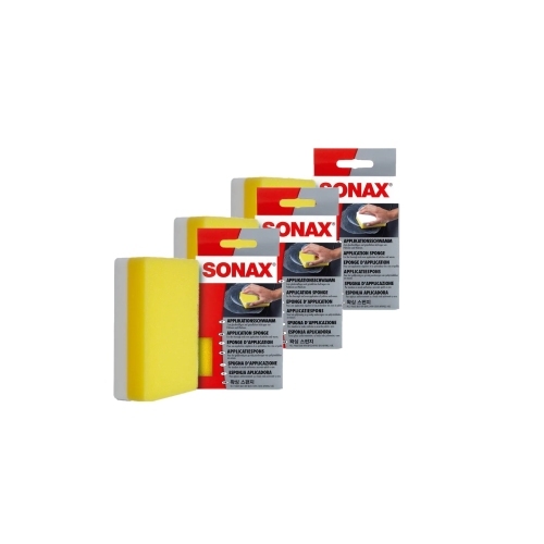 Sonax 4061659065242 04173000 Applikationsschwamm Politur Wachs 3x