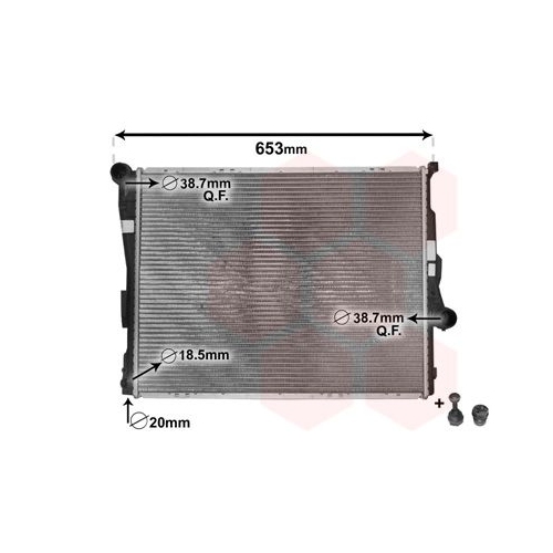 K&uuml;hler, Motork&uuml;hlung VAN WEZEL 06002205 *** IR PLUS *** f&uuml;r BMW