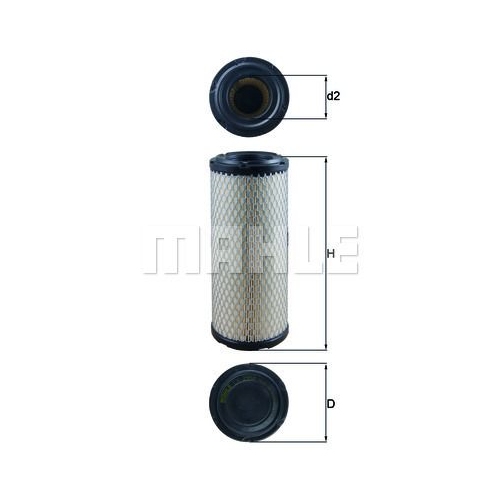 Luftfilter KNECHT LX 2958 f&uuml;r VOLVO JOHN DEERE CATERPILLAR KUBOTA MELROE YANMAR