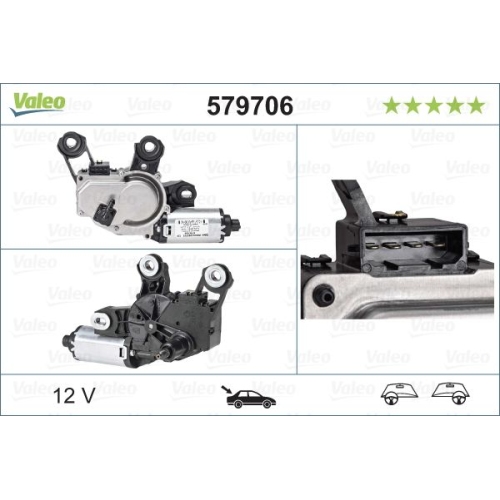Wischermotor VALEO 579706 ORIGINAL TEIL f&uuml;r, hinten