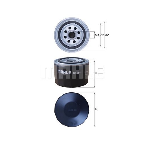 &Ouml;lfilter KNECHT OC 384 f&uuml;r DAF FIAT FORD GMC LADA RENAULT VAUXHALL VOLVO HOLDER