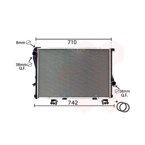 K&uuml;hler, Motork&uuml;hlung VAN WEZEL 06002233 *** IR PLUS *** f&uuml;r BMW