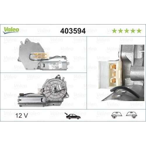 Wischermotor VALEO 403594 ORIGINAL TEIL f&uuml;r VW, hinten