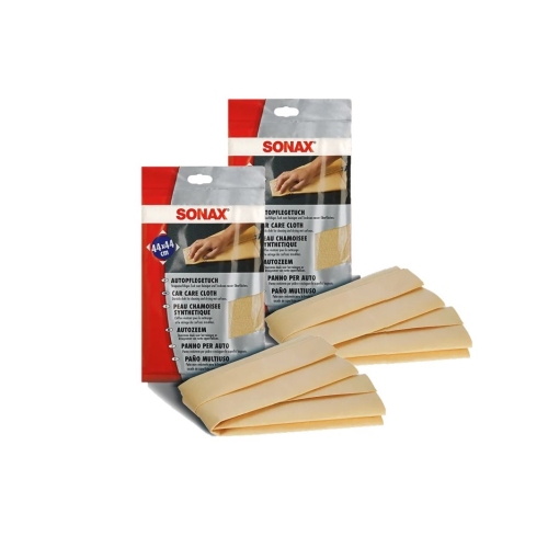 Sonax 4061659065440 04192000 Autopflegetuch Pflegetuch Abledern Lackpflege 2x