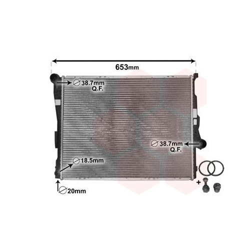 K&uuml;hler, Motork&uuml;hlung VAN WEZEL 06002278 *** IR PLUS *** f&uuml;r BMW