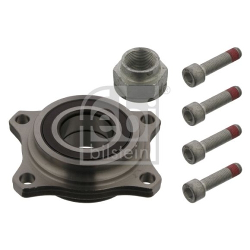 Febi Bilstein 36968 Radlagersatz mit Achsmutter und Befestigungsschrauben , 1 St&uuml;ck