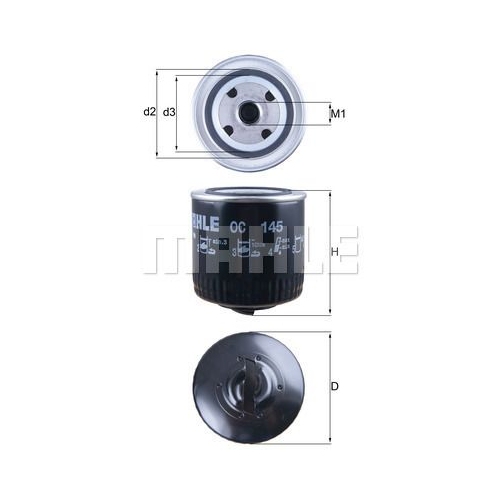 &Ouml;lfilter KNECHT OC 145 f&uuml;r VAG
