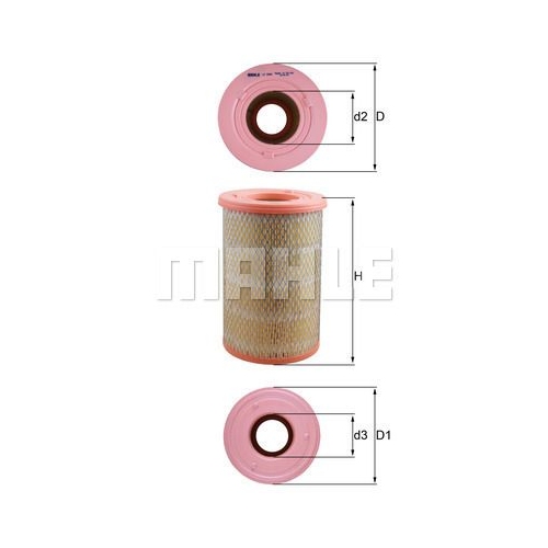 Luftfilter KNECHT LX 2968 f&uuml;r NISSAN