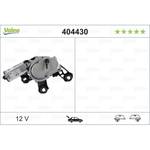 Wischermotor VALEO 404430 ORIGINAL TEIL f&uuml;r AUDI SEAT VW, hinten
