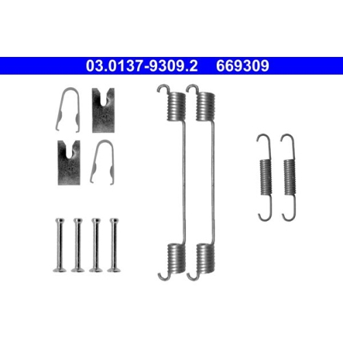 Zubeh&ouml;rsatz, Bremsbacken ATE 03.0137-9309.2 f&uuml;r FIAT OPEL RENAULT SEAT SKODA VAG