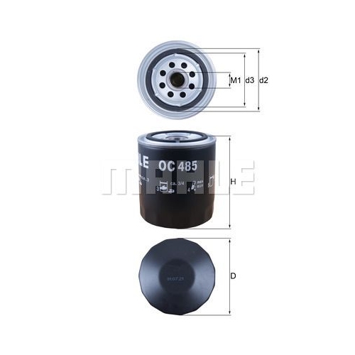 &Ouml;lfilter KNECHT OC 485 f&uuml;r VAG AUDI (FAW)