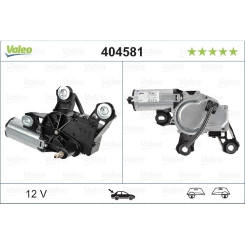 Wischermotor VALEO 404581 ORIGINAL TEIL f&uuml;r SKODA, hinten