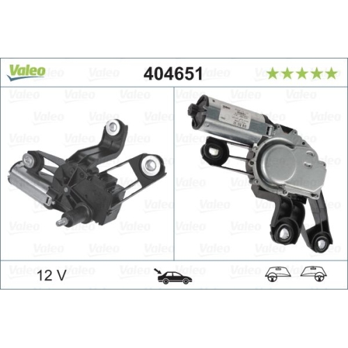 Wischermotor VALEO 404651 ORIGINAL TEIL f&uuml;r SKODA, hinten