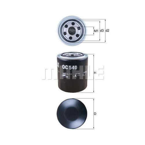 &Ouml;lfilter KNECHT OC 540 f&uuml;r HYUNDAI KIA