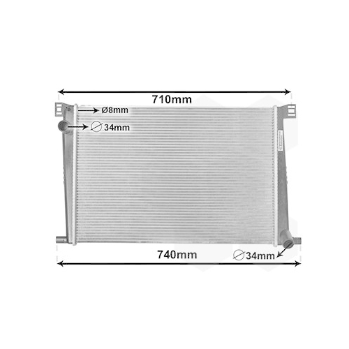 K&uuml;hler, Motork&uuml;hlung VAN WEZEL 06002356 f&uuml;r BMW