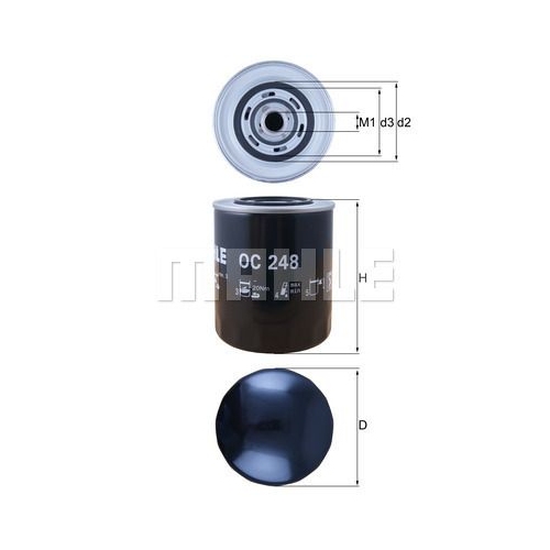 &Ouml;lfilter KNECHT OC 248 f&uuml;r CITRO&Euml;N FIAT IVECO PEUGEOT