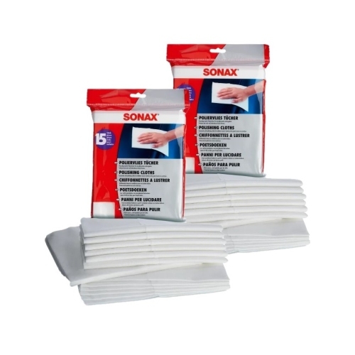 Sonax 4061659065549 04222000 Poliervliest&uuml;cher Poliertuch Lackpflege 2x15 St&uuml;ck