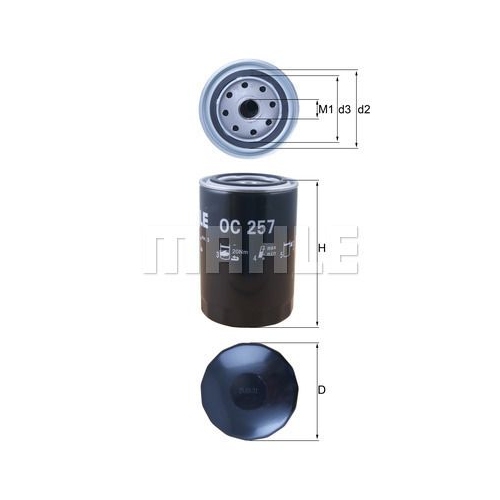 &Ouml;lfilter KNECHT OC 257 f&uuml;r VAG