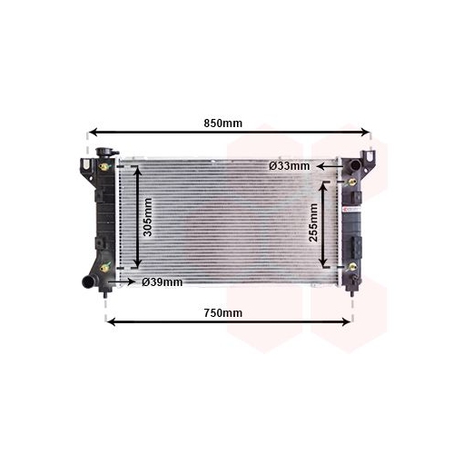 K&uuml;hler, Motork&uuml;hlung VAN WEZEL 07002029 f&uuml;r CHRYSLER