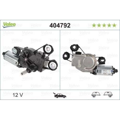 Wischermotor VALEO 404792 ORIGINAL TEIL f&uuml;r VW, hinten, rechts