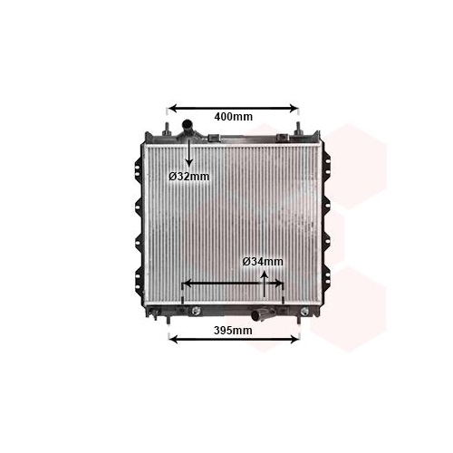 K&uuml;hler, Motork&uuml;hlung VAN WEZEL 07002072 f&uuml;r CHRYSLER