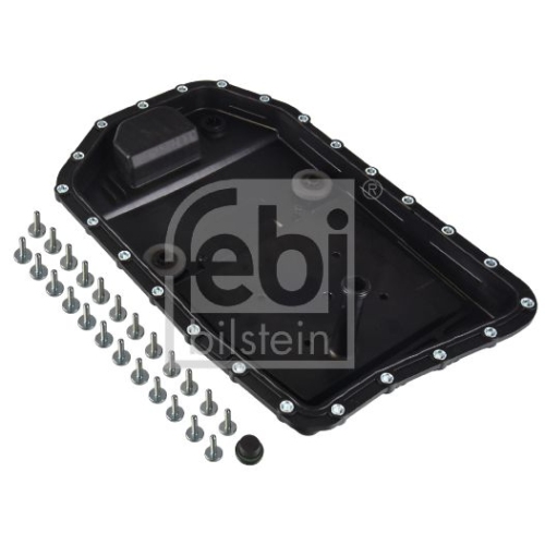 Febi Bilstein 171616 &Ouml;lwanne f&uuml;r Automatikgetriebe, mit integriertem Filter, &Ouml;lablassschraube und Schrauben, 1 St&uuml;ck