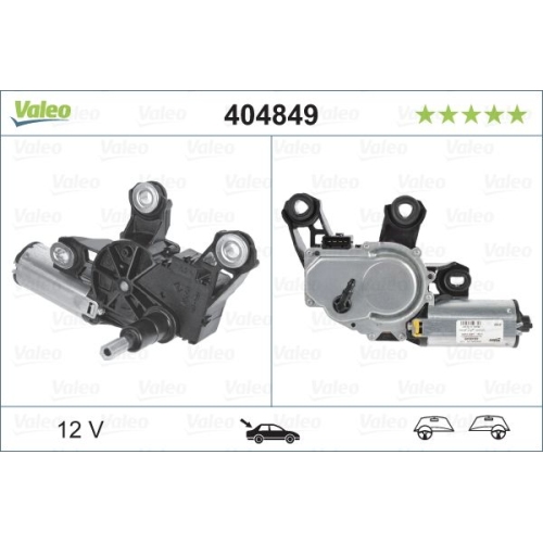 Wischermotor VALEO 404849 ORIGINAL TEIL f&uuml;r SEAT VW, hinten