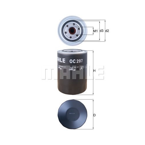 &Ouml;lfilter KNECHT OC 297 f&uuml;r MITSUBISHI HYUNDAI